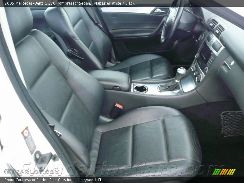 Alabaster White / Black 2005 Mercedes-Benz C 230 Kompressor Sedan