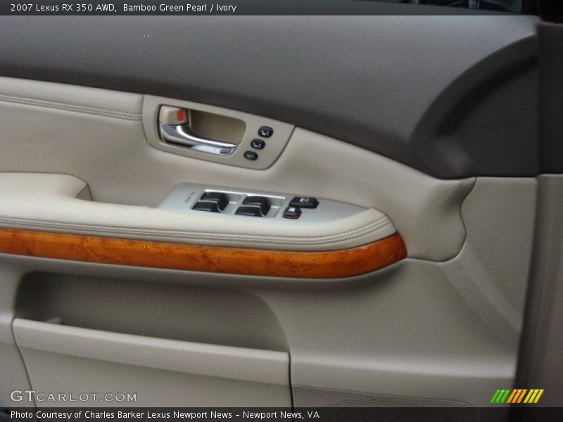 Bamboo Green Pearl / Ivory 2007 Lexus RX 350 AWD
