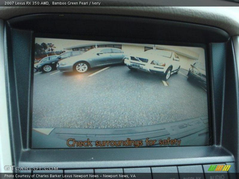 Bamboo Green Pearl / Ivory 2007 Lexus RX 350 AWD