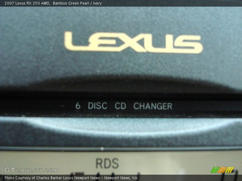 Bamboo Green Pearl / Ivory 2007 Lexus RX 350 AWD