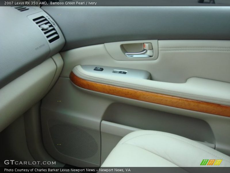 Bamboo Green Pearl / Ivory 2007 Lexus RX 350 AWD