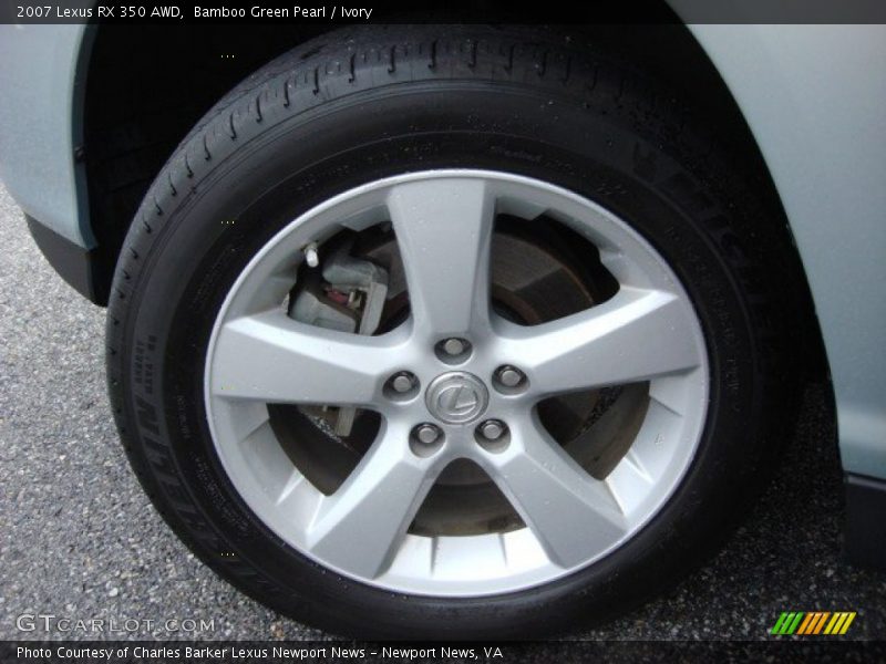 Bamboo Green Pearl / Ivory 2007 Lexus RX 350 AWD