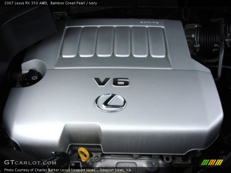 Bamboo Green Pearl / Ivory 2007 Lexus RX 350 AWD