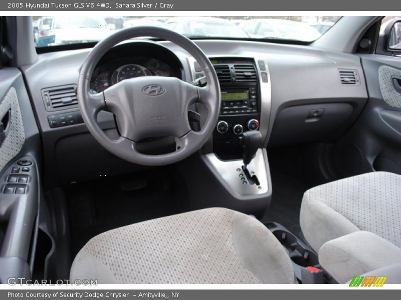 Sahara Silver / Gray 2005 Hyundai Tucson GLS V6 4WD