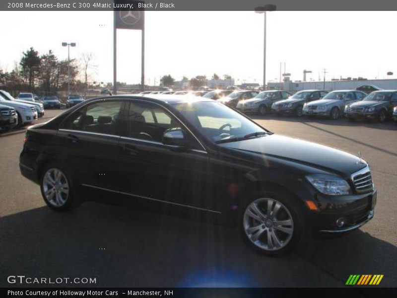 Black / Black 2008 Mercedes-Benz C 300 4Matic Luxury