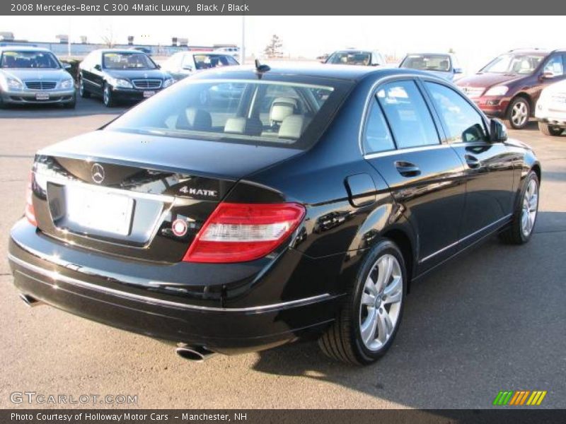 Black / Black 2008 Mercedes-Benz C 300 4Matic Luxury