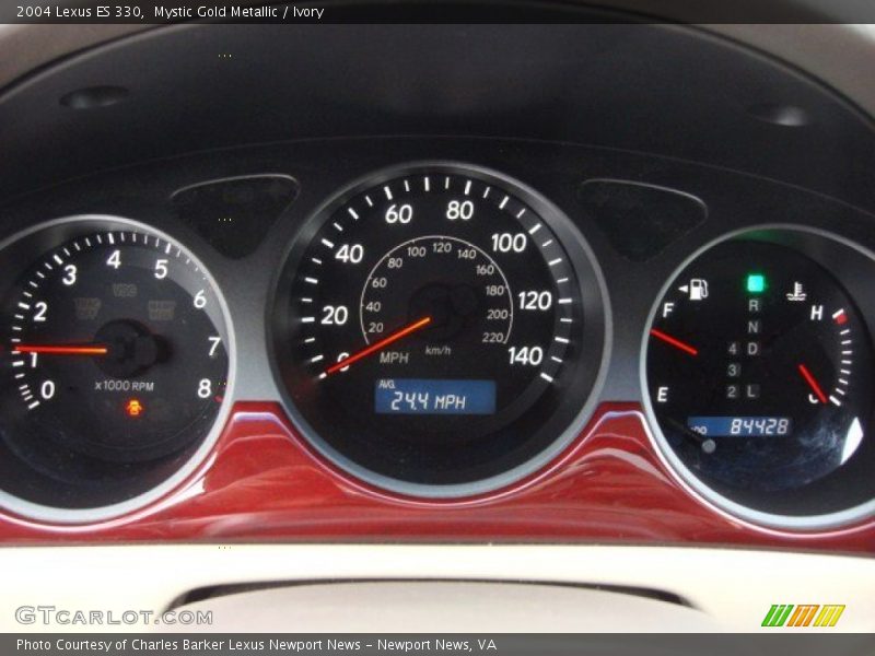 Mystic Gold Metallic / Ivory 2004 Lexus ES 330