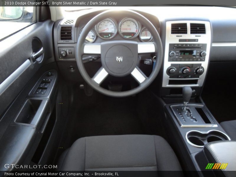 Bright Silver Metallic / Dark Slate Gray 2010 Dodge Charger SXT