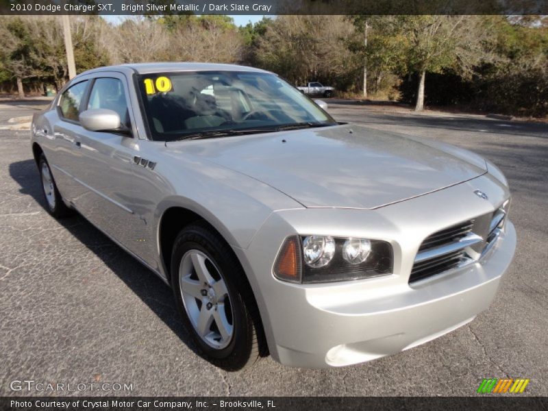 Bright Silver Metallic / Dark Slate Gray 2010 Dodge Charger SXT