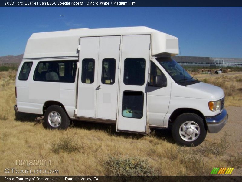  2003 E Series Van E350 Special Access Oxford White