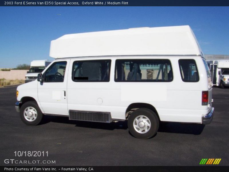 Oxford White / Medium Flint 2003 Ford E Series Van E350 Special Access