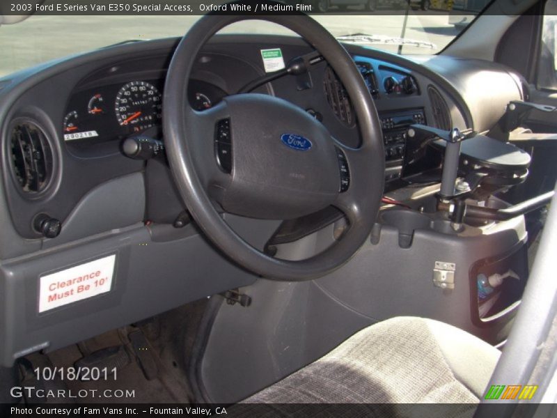 Oxford White / Medium Flint 2003 Ford E Series Van E350 Special Access