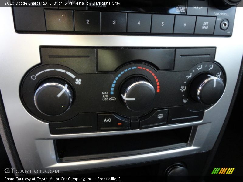 Bright Silver Metallic / Dark Slate Gray 2010 Dodge Charger SXT