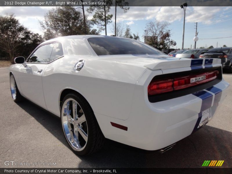 Bright White / Dark Slate Gray 2012 Dodge Challenger R/T