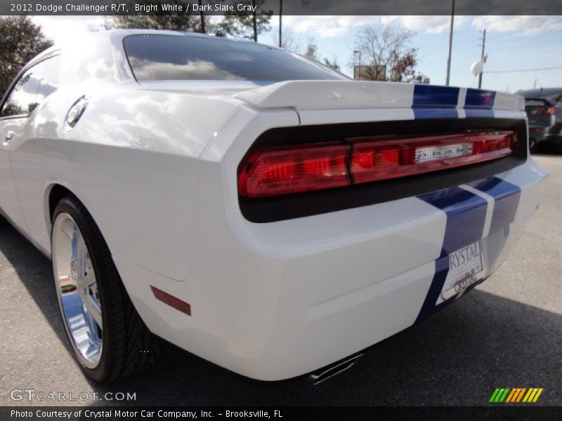 Bright White / Dark Slate Gray 2012 Dodge Challenger R/T