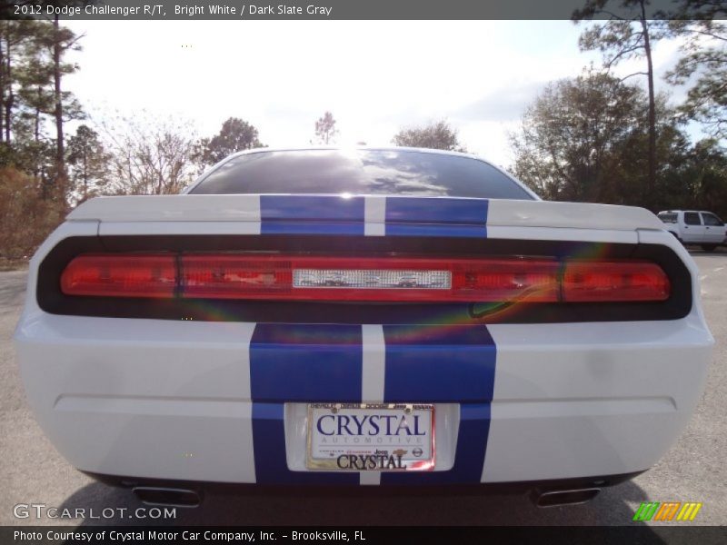 Bright White / Dark Slate Gray 2012 Dodge Challenger R/T