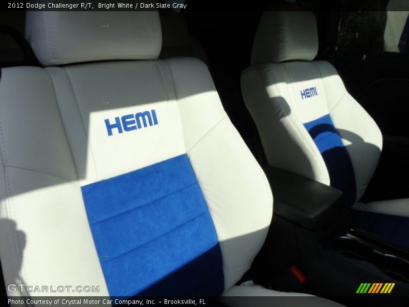 Bright White / Dark Slate Gray 2012 Dodge Challenger R/T