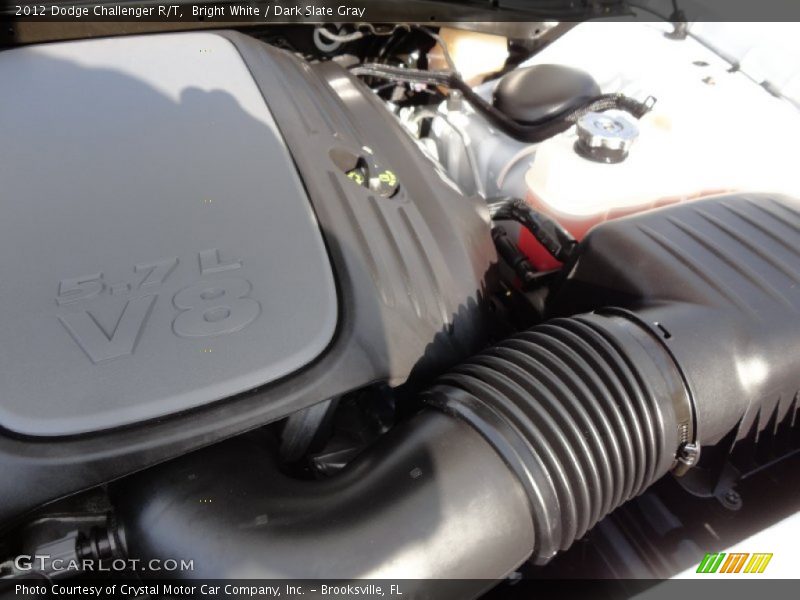 Bright White / Dark Slate Gray 2012 Dodge Challenger R/T