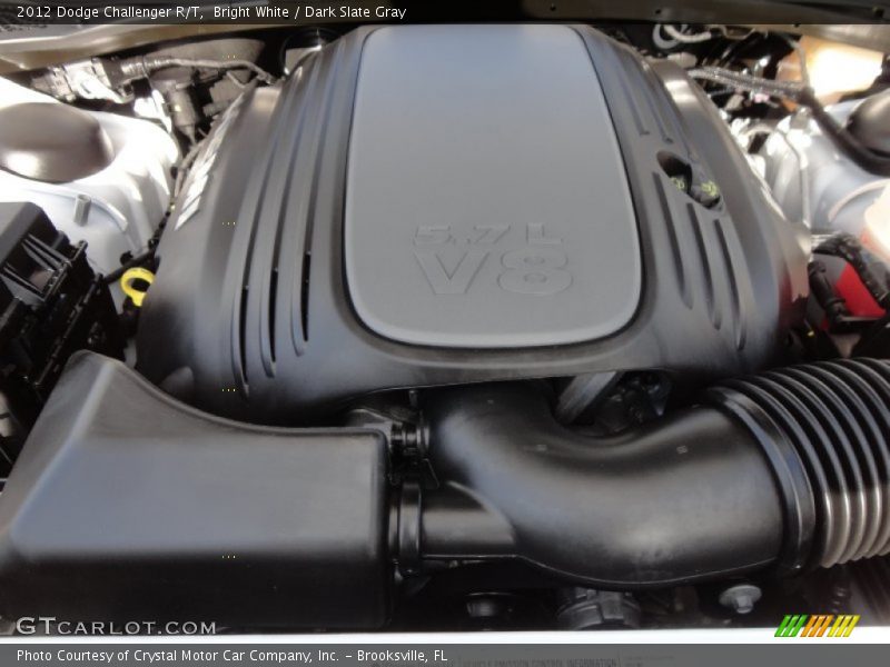 Bright White / Dark Slate Gray 2012 Dodge Challenger R/T