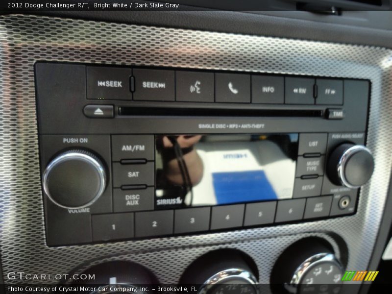 Bright White / Dark Slate Gray 2012 Dodge Challenger R/T