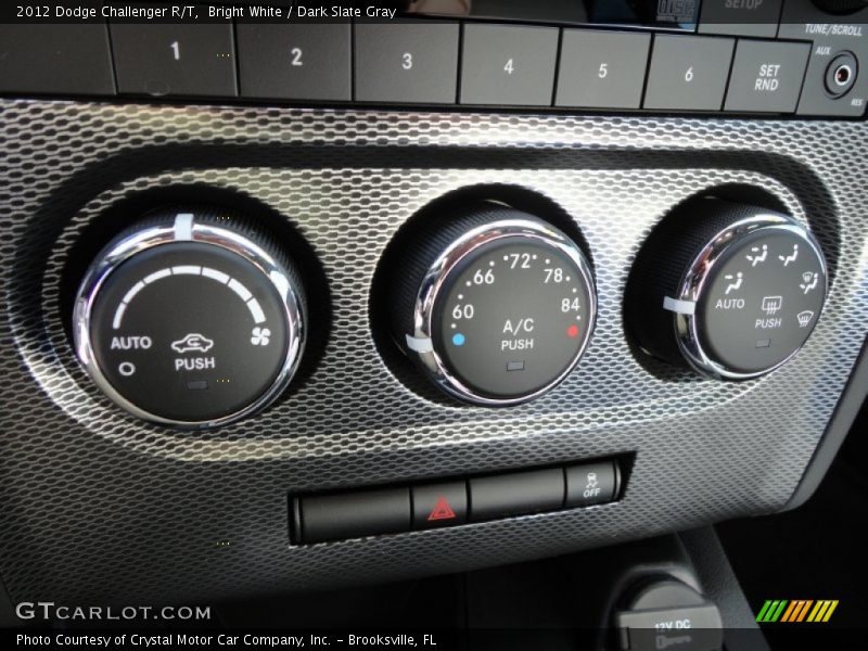 Bright White / Dark Slate Gray 2012 Dodge Challenger R/T