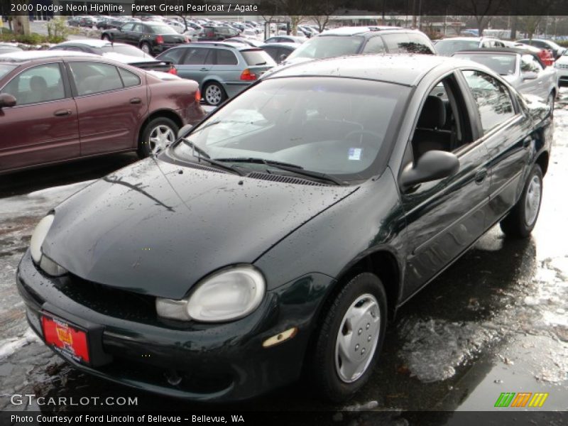 Forest Green Pearlcoat / Agate 2000 Dodge Neon Highline