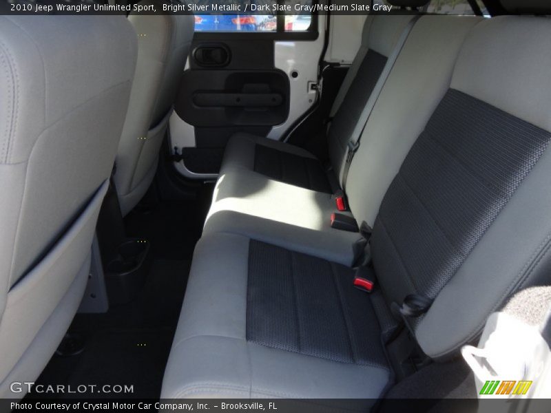 Bright Silver Metallic / Dark Slate Gray/Medium Slate Gray 2010 Jeep Wrangler Unlimited Sport