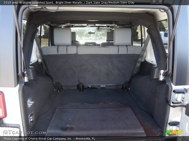 Bright Silver Metallic / Dark Slate Gray/Medium Slate Gray 2010 Jeep Wrangler Unlimited Sport