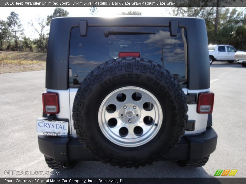 Bright Silver Metallic / Dark Slate Gray/Medium Slate Gray 2010 Jeep Wrangler Unlimited Sport