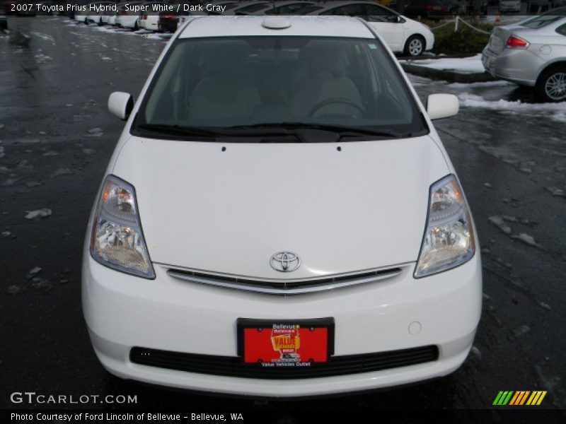 Super White / Dark Gray 2007 Toyota Prius Hybrid