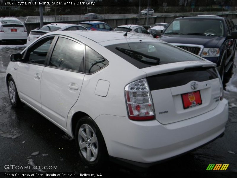 Super White / Dark Gray 2007 Toyota Prius Hybrid