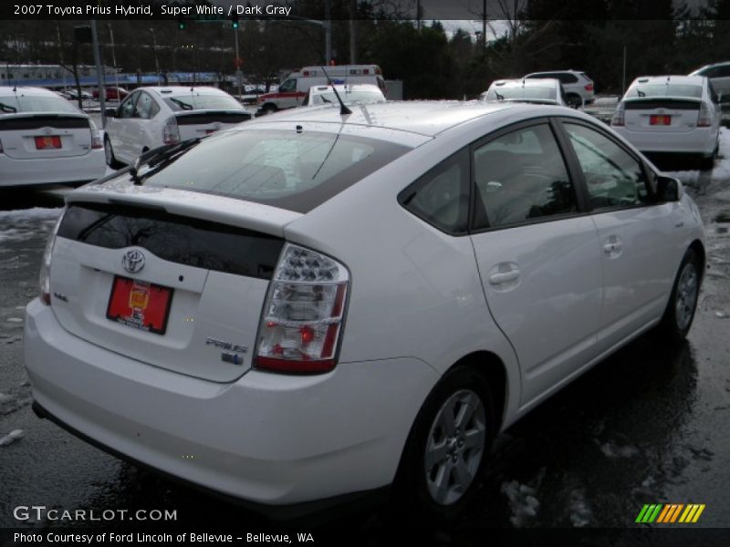 Super White / Dark Gray 2007 Toyota Prius Hybrid
