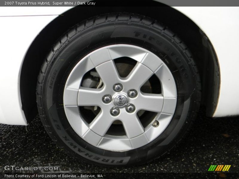 Super White / Dark Gray 2007 Toyota Prius Hybrid