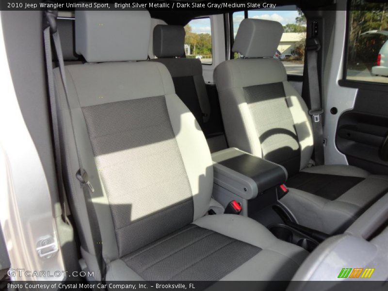 Bright Silver Metallic / Dark Slate Gray/Medium Slate Gray 2010 Jeep Wrangler Unlimited Sport