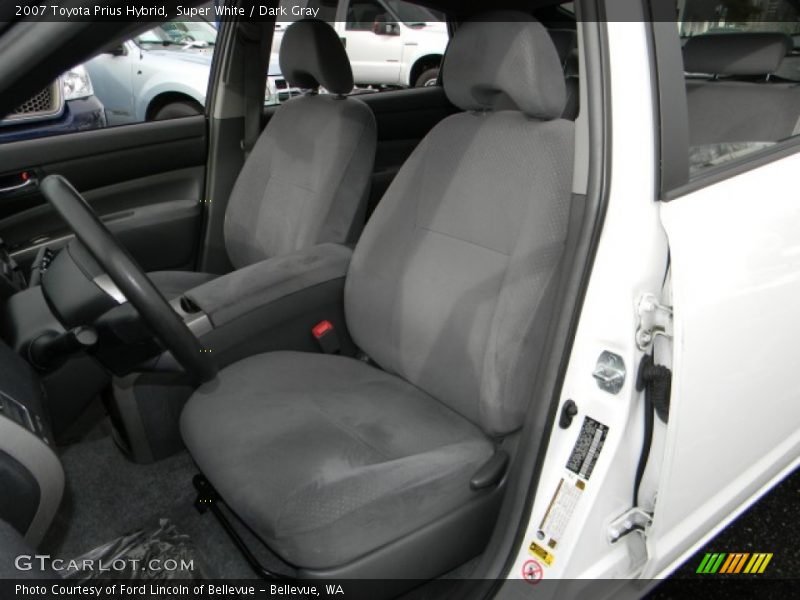 Super White / Dark Gray 2007 Toyota Prius Hybrid