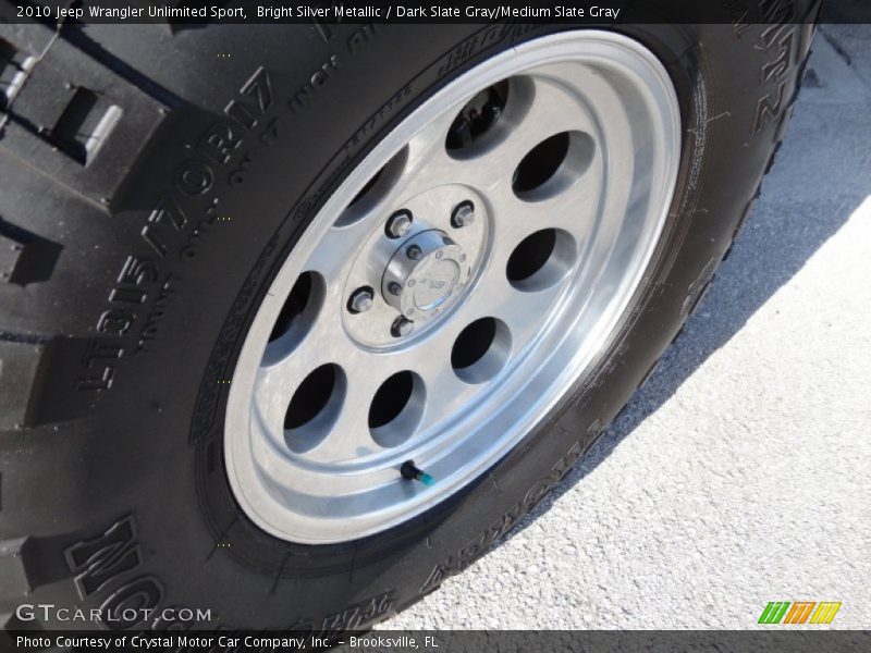Custom Wheels of 2010 Wrangler Unlimited Sport