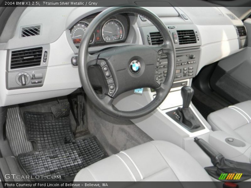 Titanium Silver Metallic / Grey 2004 BMW X3 2.5i