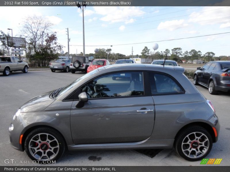 Grigio (Grey) / Sport Tessuto Nero/Nero (Black/Black) 2012 Fiat 500 Sport