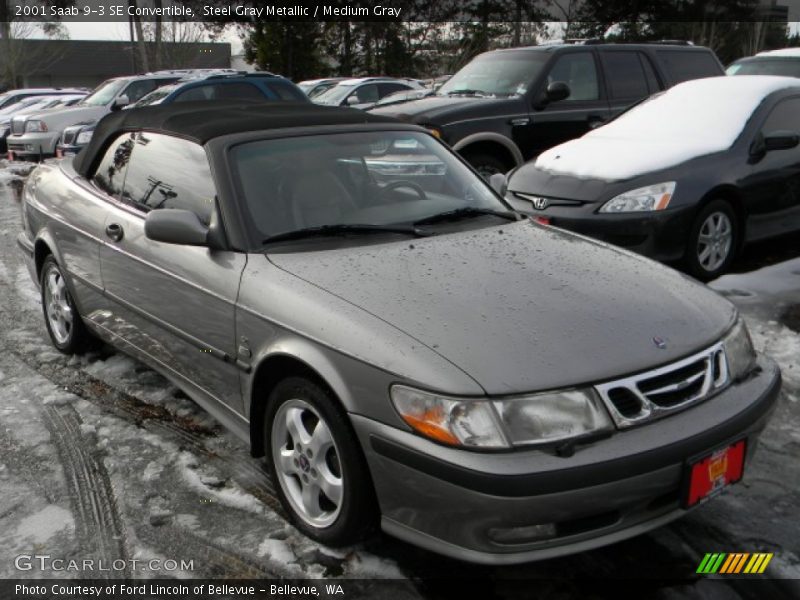 Front 3/4 View of 2001 9-3 SE Convertible