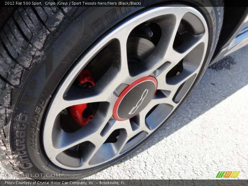 Grigio (Grey) / Sport Tessuto Nero/Nero (Black/Black) 2012 Fiat 500 Sport
