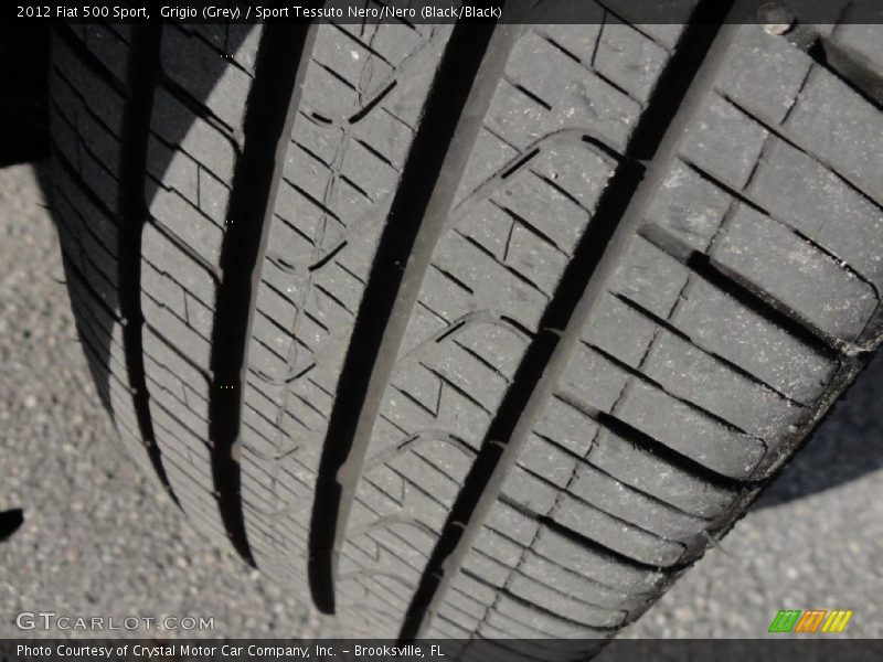 Grigio (Grey) / Sport Tessuto Nero/Nero (Black/Black) 2012 Fiat 500 Sport