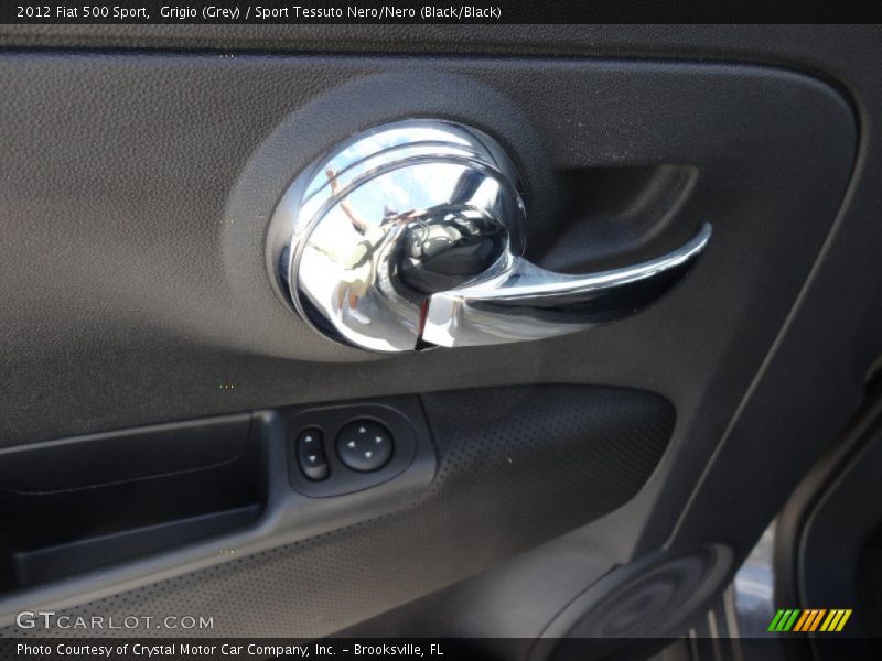 Grigio (Grey) / Sport Tessuto Nero/Nero (Black/Black) 2012 Fiat 500 Sport