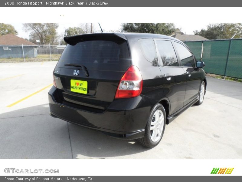 Nighthawk Black Pearl / Black/Grey 2008 Honda Fit Sport