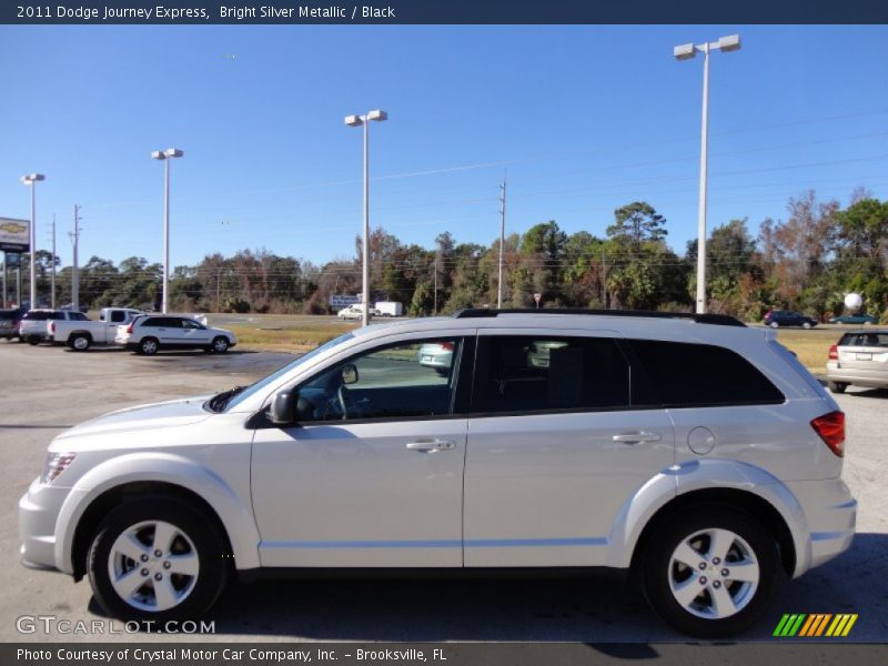 Bright Silver Metallic / Black 2011 Dodge Journey Express