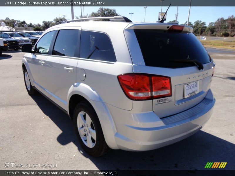 Bright Silver Metallic / Black 2011 Dodge Journey Express