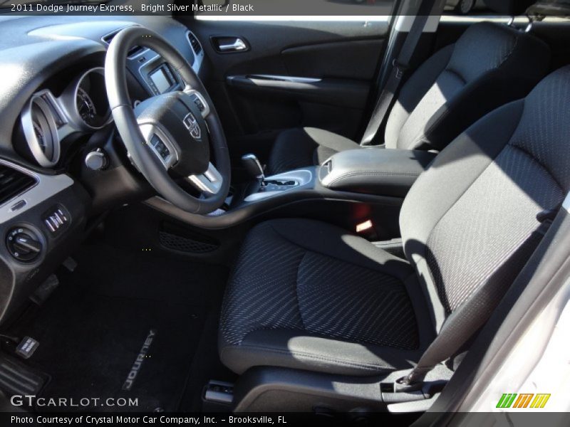 Bright Silver Metallic / Black 2011 Dodge Journey Express