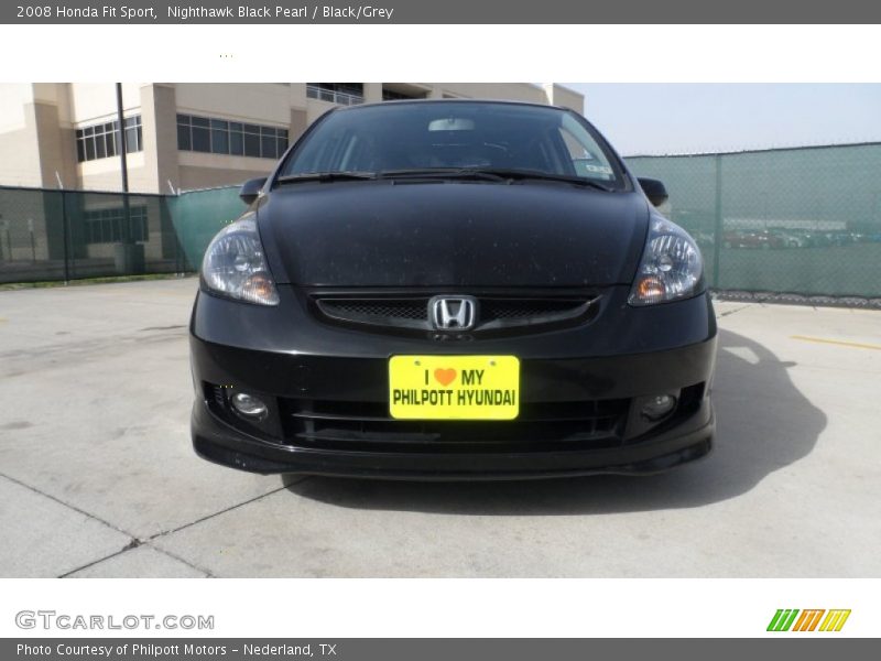 Nighthawk Black Pearl / Black/Grey 2008 Honda Fit Sport