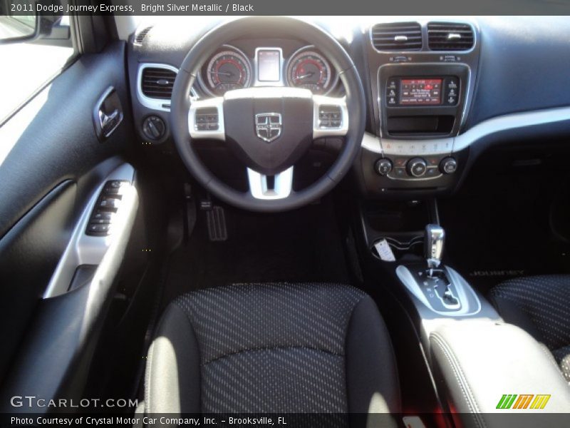 Bright Silver Metallic / Black 2011 Dodge Journey Express
