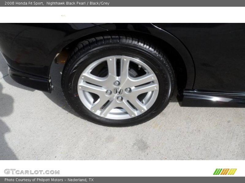 Nighthawk Black Pearl / Black/Grey 2008 Honda Fit Sport