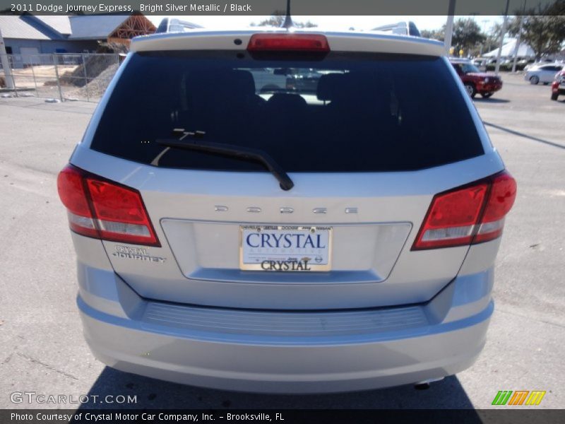 Bright Silver Metallic / Black 2011 Dodge Journey Express